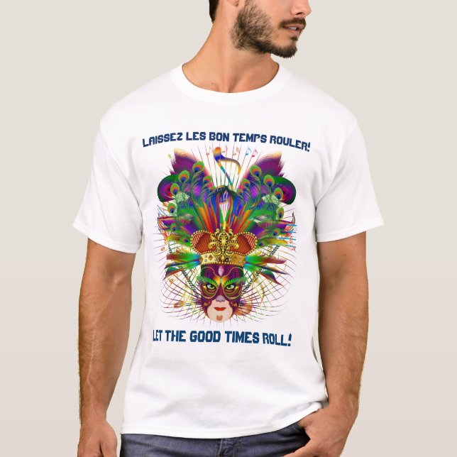 Den Mardi Gras karnevalhändelsen behar beskådar Tee (Framsida)