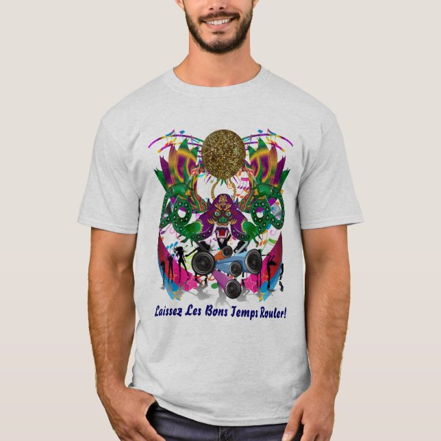 Den Mardi Gras karnevalhändelsen behar beskådar Tee (Framsida)