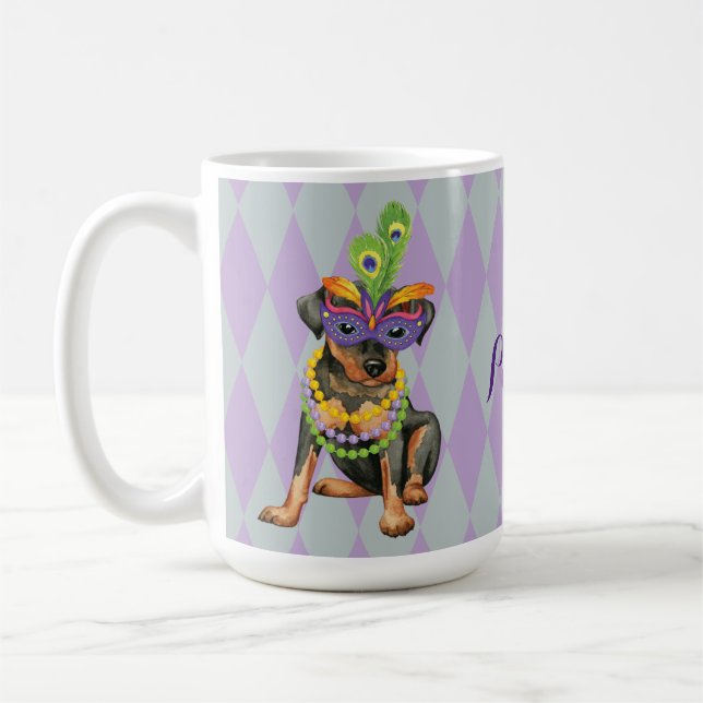 Den Mardi Gras minuten klämmer fast Kaffemugg (Vänster)