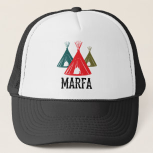 Den Marfa TX spöken tänder festivalTexas konst Keps