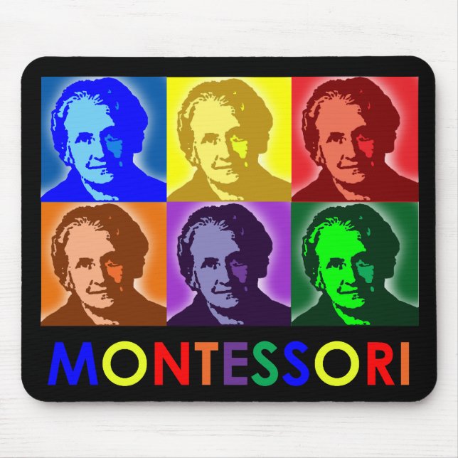 Den Maria Montessori Pop-Konst musen vadderar Musmatta (Framsidan)