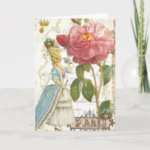 Den Marie Antoinette Versailles Anteckningskort