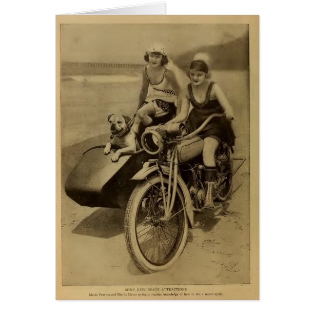 Den Marie Prevost Juni Haver porträtthunden 1918 Hälsningskort (Framsidan)