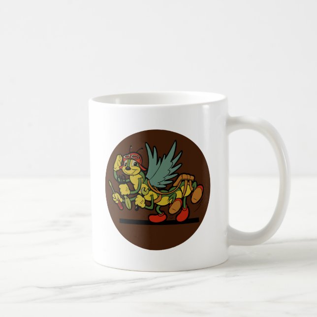 Den marin- flygskvadronen lappar kaffemugg (Höger)