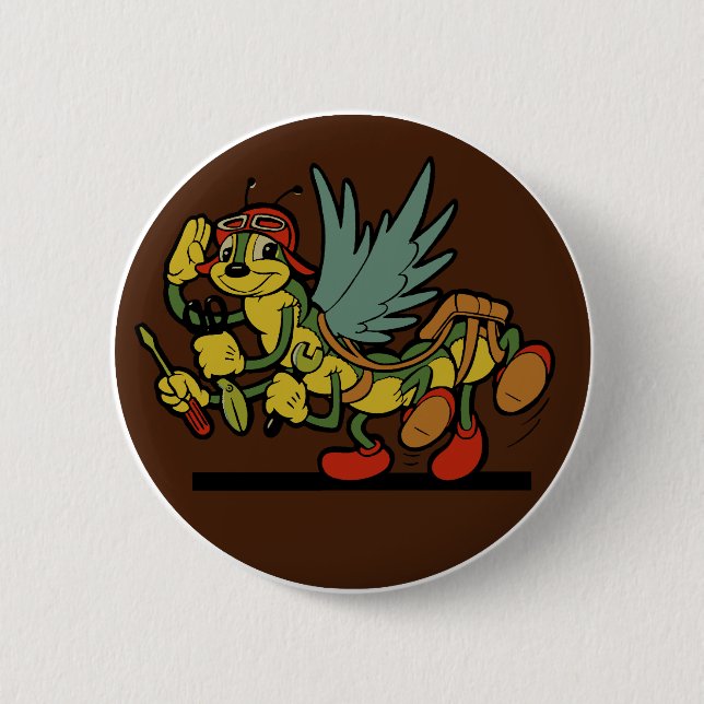 Den marin- flygskvadronen lappar knapp (Framsida)