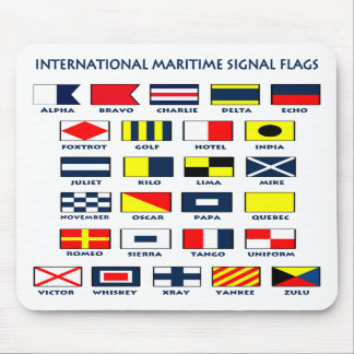 Den maritima flagga signalerar Mousepad Musmatta