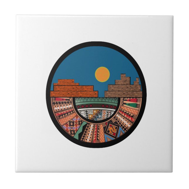 Den mark som välsignats kakelplatta (Framsidan)