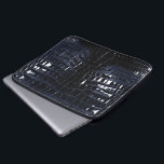 Den märkes- alligatorkrokodilen flår skina laptop fodral<br><div class="desc">Alligatorn/krokodilen flår skina marinblå design.</div>