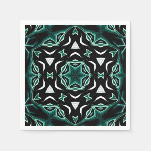 Den marockanska afrikanska etniska mörken mönster pappersservett