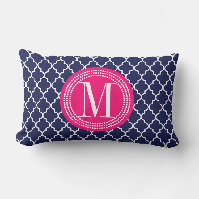 Den marockanska marinen belägger med tegel lumbarkudde (Framsida)