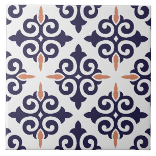 Den marockanska medelhavsklassiska, traditionella  kakelplatta