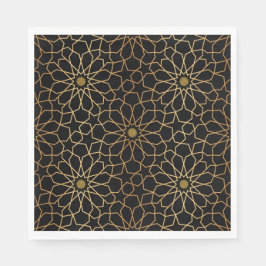 Den marockanska moderna Guld Svarta Medelhavet Mön Pappersservett