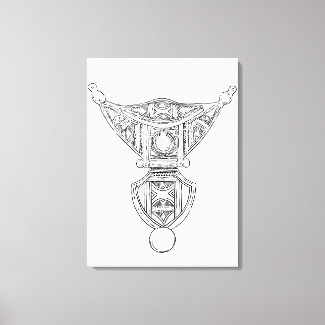 Den marockanska stamboken Berber 1 Canvastryck (Framsida)