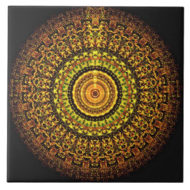 Den Martian Aztec mandalaen belägger med tegel Kakelplatta
