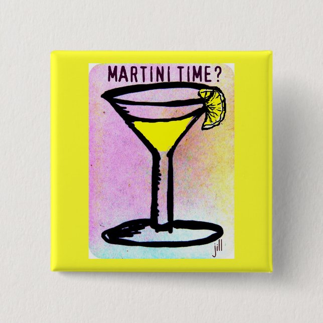 Den MARTINI TIME CITRONEN TAPPAR DET Knapp (Framsida)