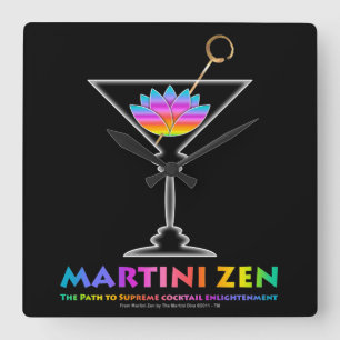 DEN MARTINI ZENVÄGGEN TAR TID PÅ FYRKANTIG KLOCKA