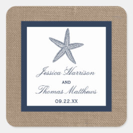 Den marulkbaserade brännvinssamlingen fyrkantigt klistermärke