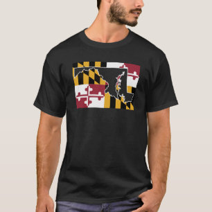 Den Maryland flagga/påstår (stort) Tee