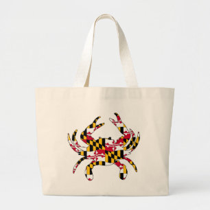 Den Maryland flagga vågigt krabban Jumbo Tygkasse