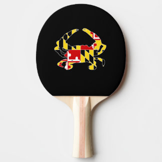 Den Maryland flaggakrabban paddlar Pingisracket