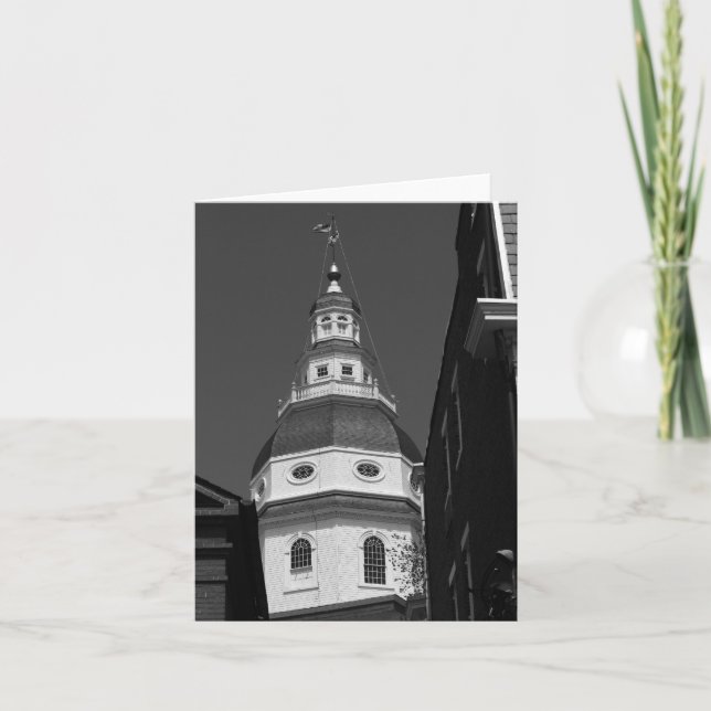 Den Maryland statehousen, Annapolis noterar kortet Kort (Framsida)