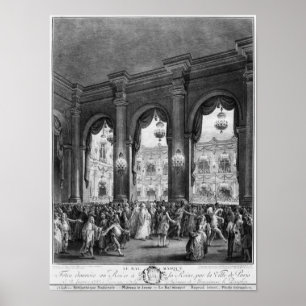 Den maskerade bollen, 23rd Januari 1782 Poster