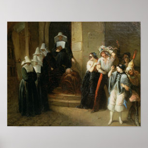 Den maskerade bollen, c.1870 poster