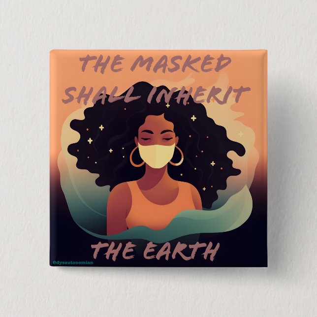 Den maskerade ska ärva jordknappen. knapp (Framsida)