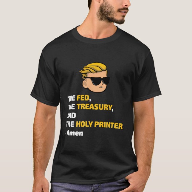 Den Matat finansministeriet och Heligan Printer -  T Shirt (Framsida)