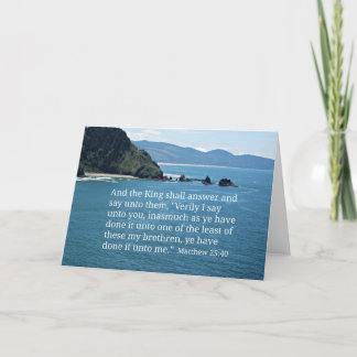Den Matthew 25:40 och kungen svarar… Kort