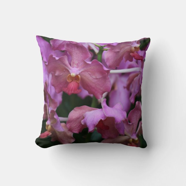 Den Mauve Singapore orchiden kudder Kudde (Framsida)
