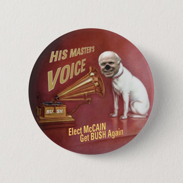 Den McCain husdjurhunden knäppas Knapp (Framsida)