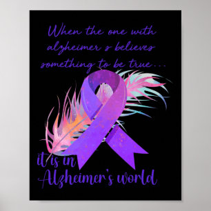 Den med Alzheimers Tro är i Alzheimer Poster