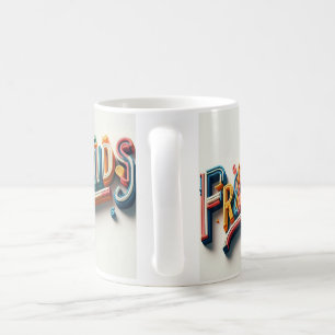 Den med kaffe/vänner/Mugg/Kärlek Kaffemugg