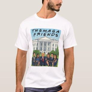 Den med MAGA-vännerna Rolig politisk satir T Shirt