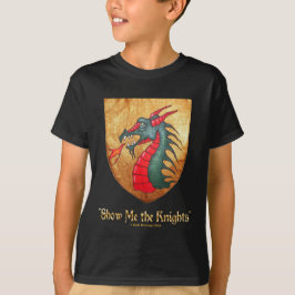 Den medeltida draken skyddar tee shirt