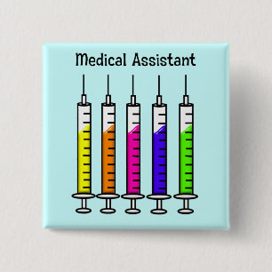 Den medicinska assistenten knäppas knapp
