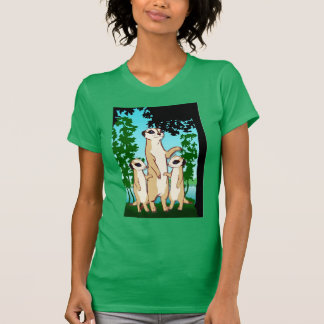 Den Meerkat T skjortan, familj går Tröja