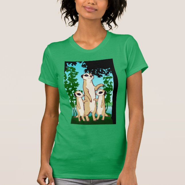 Den Meerkat T skjortan, familj går Tröja (Framsida)