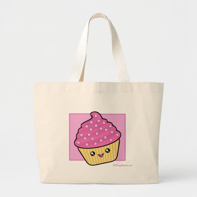 Den Mega Kawaii muffintotot hänger lös Jumbo Tygkasse (Framsidan)