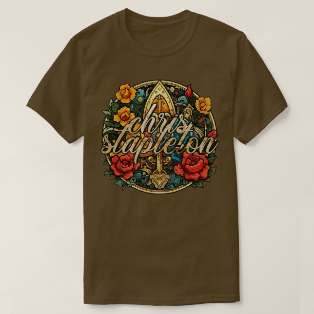 Den mekaniska Blommigten Chris Stapleton TShirt T Shirt (Design framsida)