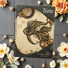 Den mekaniska  för havsångfisk anteckningsbok