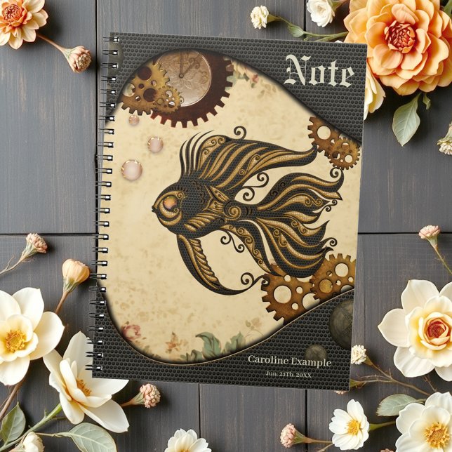 Den mekaniska  för havsångfisk anteckningsbok (Skapare uppladdad)