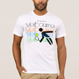 Den Melbourne tennisaustralier öppnar 1 T-tröja Tee Shirt