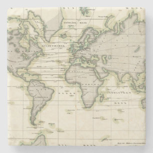 Den mellersta barometern underlägg sten