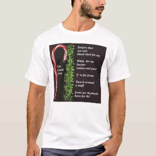 Den menande verkliga candy cane tee shirt