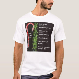 Den menande verkliga candy cane tee shirt
