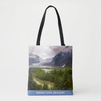 Den Mendenhall glaciären, Juneau AK knuffar toto Tygkasse