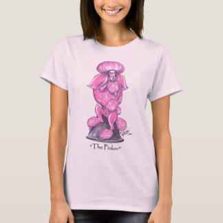 Den mer rosa bröstcancerpudelT-tröja Tee