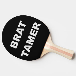 Den mer tamer braten paddlar svart pingisracket